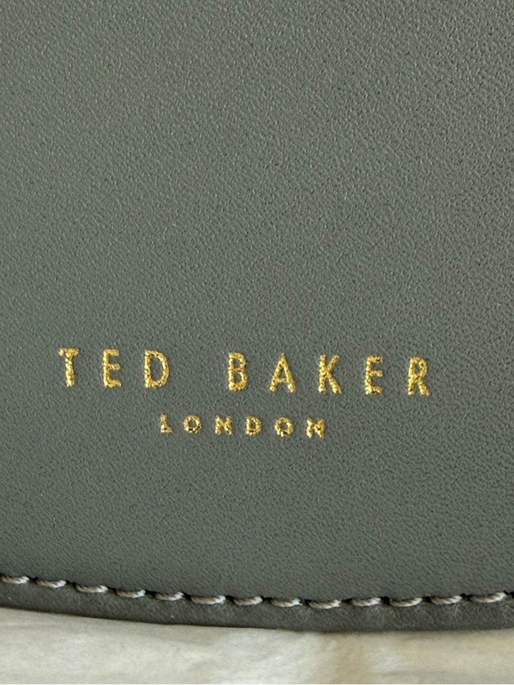 Ted Baker London Sonja Leather Crossbody Bag Dark Grey Adjustable Leather Strap - Picture 9 of 16